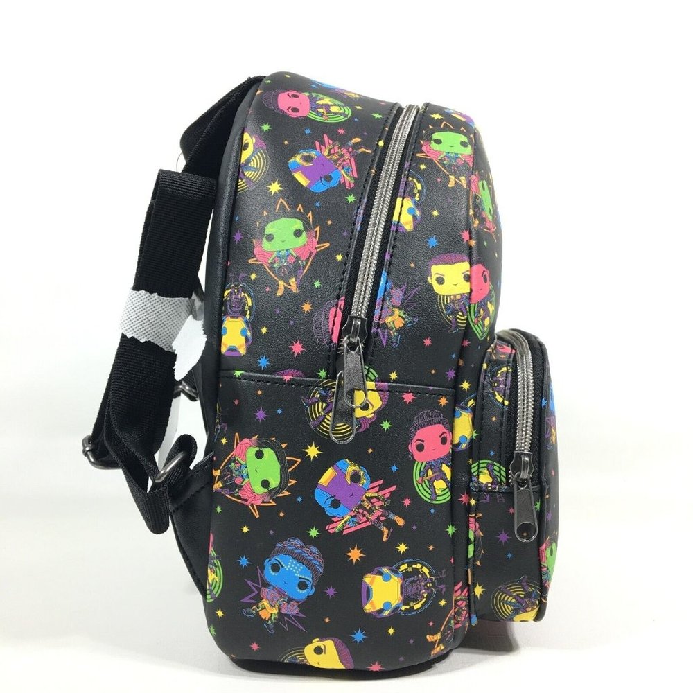 Funko Marvel Infinity Saga Woman Black Light Neon Print 11.5" Mini Backpack - Picture 8 of 14